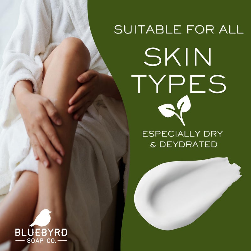  شركة بلوبيرد للصابون زبدة الجسم بلو بيرد جلو ويب - حليب الشوفان والعسل | مرطب مخفوق فائق الترطيب بزيت جوز الهند وفيتامين هـ | تركيبة سريعة الامتصاص وغير دهنية لبشرة ناعمة وملساء | 8 أونصة - Image 3